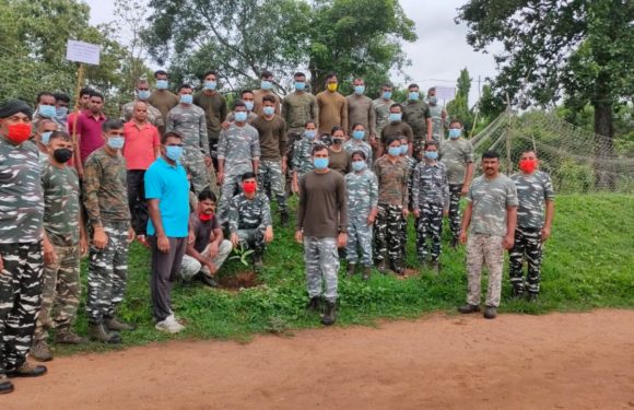 सीआरपीएफ 229वीं वाहिनी ने उसूर कैम्प में किया वृक्षारोपण कार्यक्रम का आयोजन