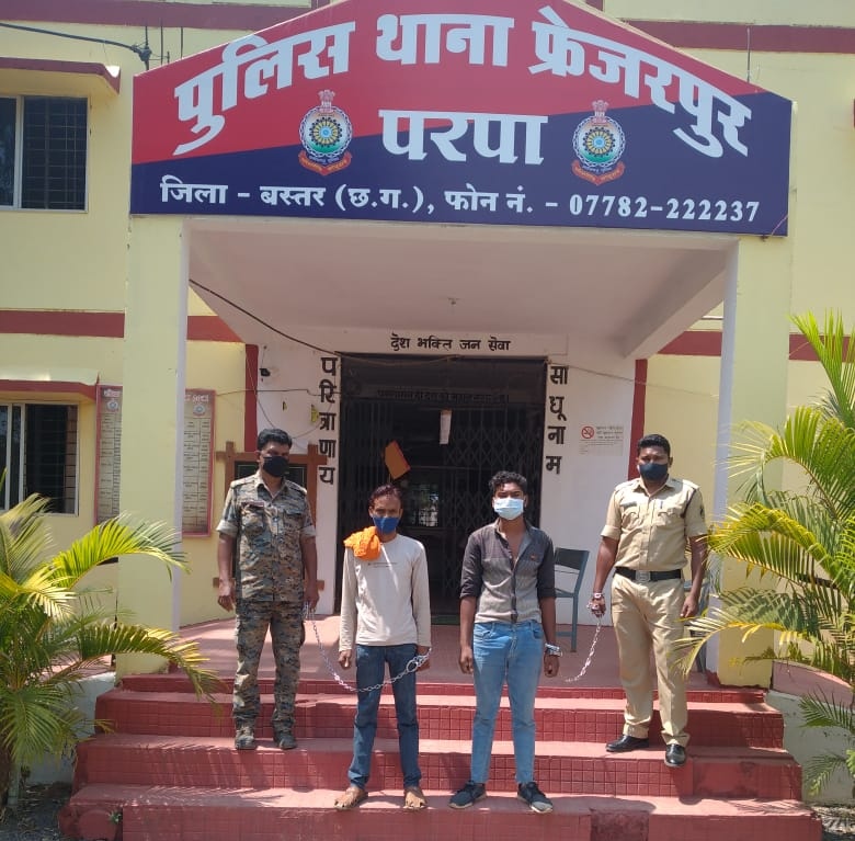 ब्लेड मार गिरफ्तार, ससुर की हत्या करने वाले दामाद को बारह घंटे में परपा पुलिस ने पहुंचाया सलाख़ों के पीछे