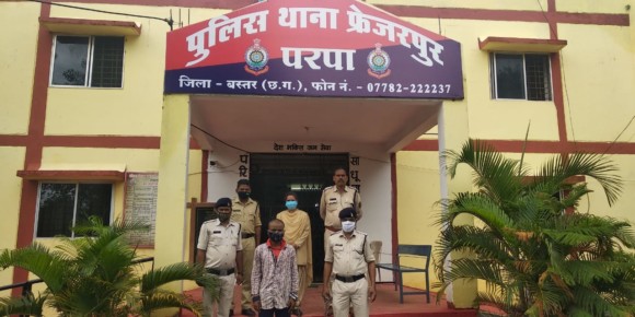 परपा पुलिस ने किया शातिर मोटरसायकल चोर को गिरफ्तार, कंगोली से चुराई हुई वाहन बरामद