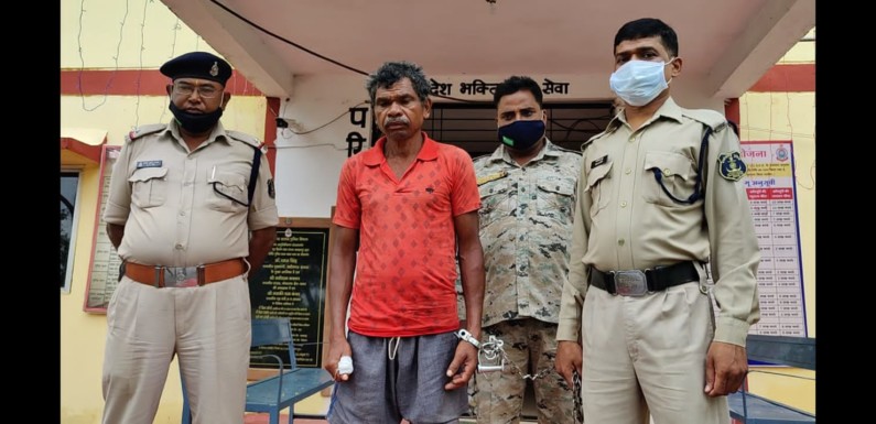 जादू-टोने के शक में टंगिया व चाकू मारकर हत्या, परपा पुलिस ने आरोपी को पहुंचाया जेल