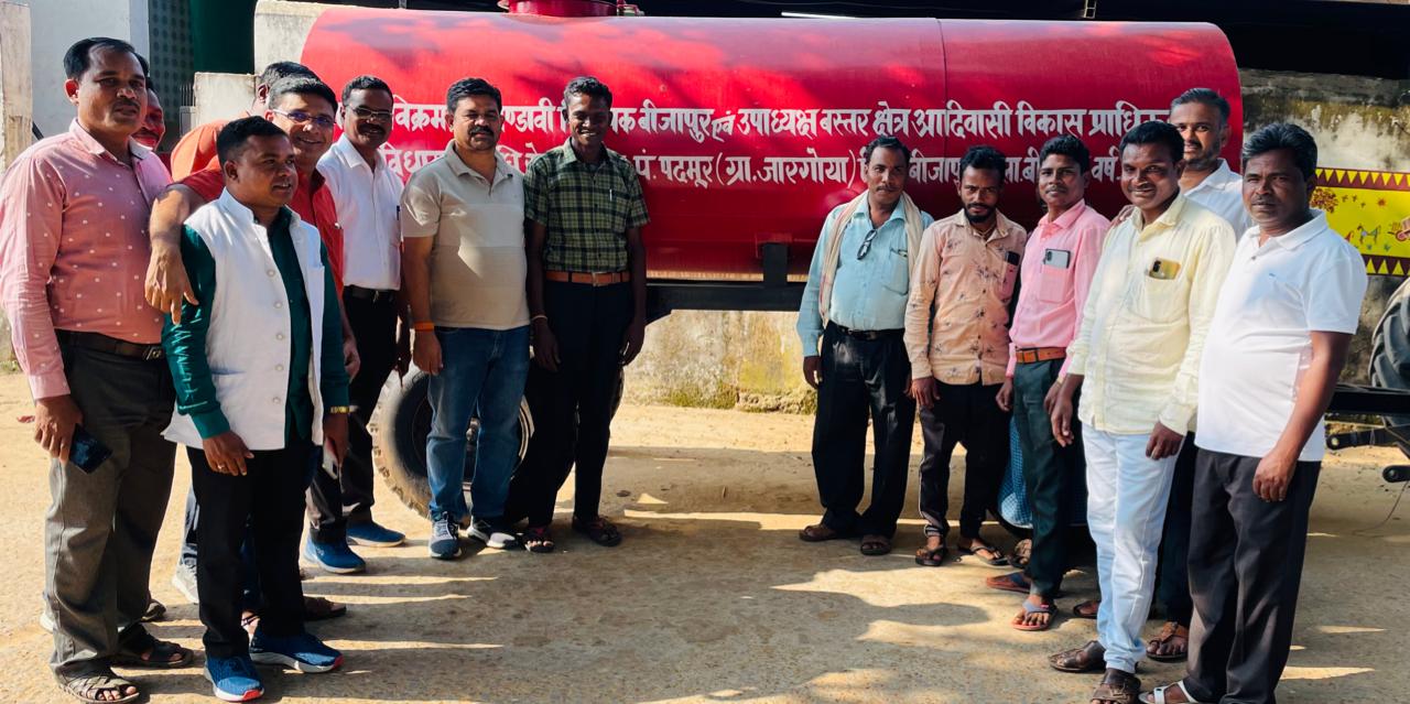 विधायक व बविप्रा उपाध्यक्ष ‘विक्रम मंडावी’ ने जिले के छः गाँवों को किया पानी टैंकरों का वितरण