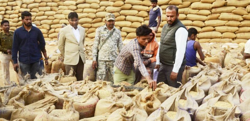 पुसपाल धान खरीदी केन्द्र के निरीक्षण में पहुंचे कलेक्टर, धान की गुणवत्ता सहित मापक यन्त्र से परखी धान में नमी की मात्रा