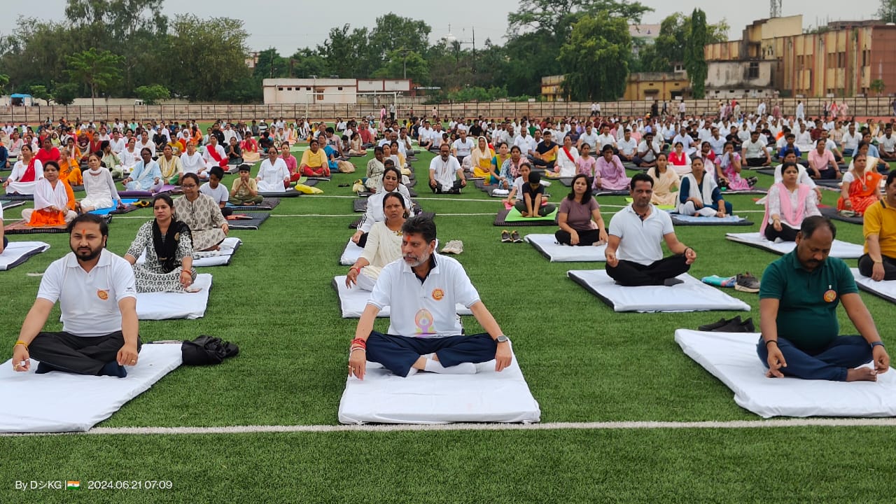 योग मानवता को भारत की अतुलनीय देन और भारत की पुरातन विधा है – भाजपा प्रदेशाध्यक्ष व विधायक किरण देव