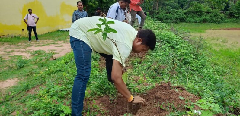 ‘एक पेड़ मां के नाम’ अभियान के तहत पूर्व मंत्री महेश गागड़ा ने किया पौधारोपण